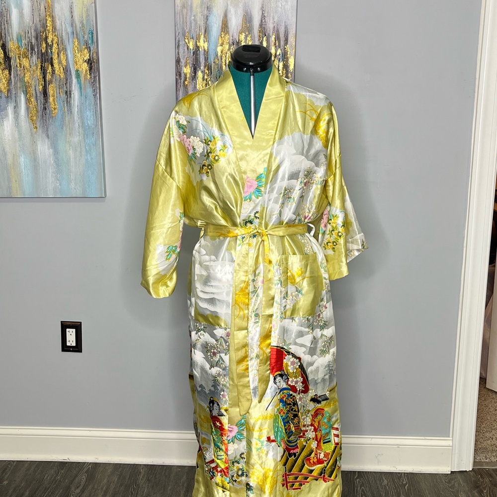 Yellow Kimono Robe